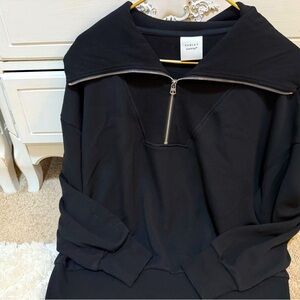 Varley Catherine Half Zip Doublesoft SweatShirt Black L